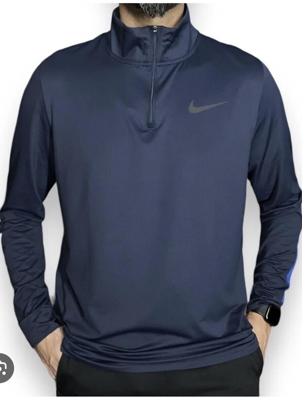 Nike Dri Fit Qtr Zip, XL, Navy